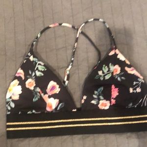 H&M bikini top floral Sz 10 women